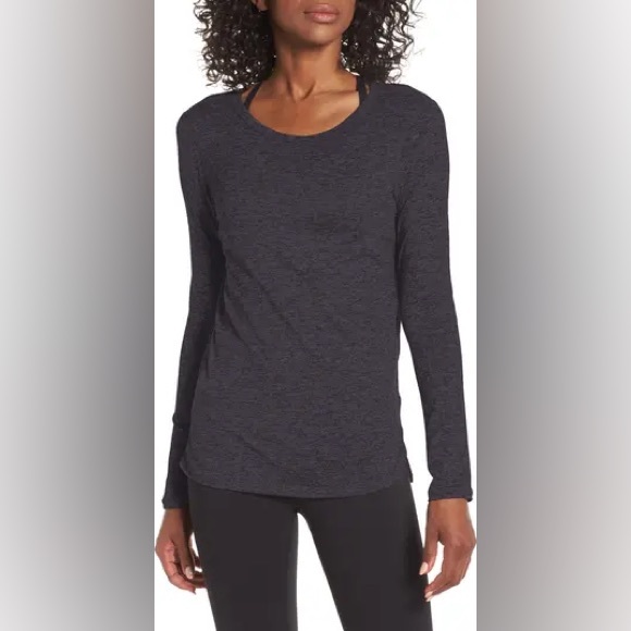 Zella Liana Long Sleeve Recycled Blend Performance T-Shirt - Picture 1 of 6